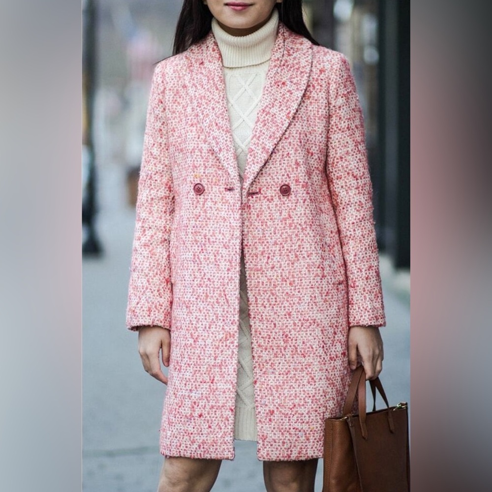 J Crew Nalya Daphne Tweed Topcoat
